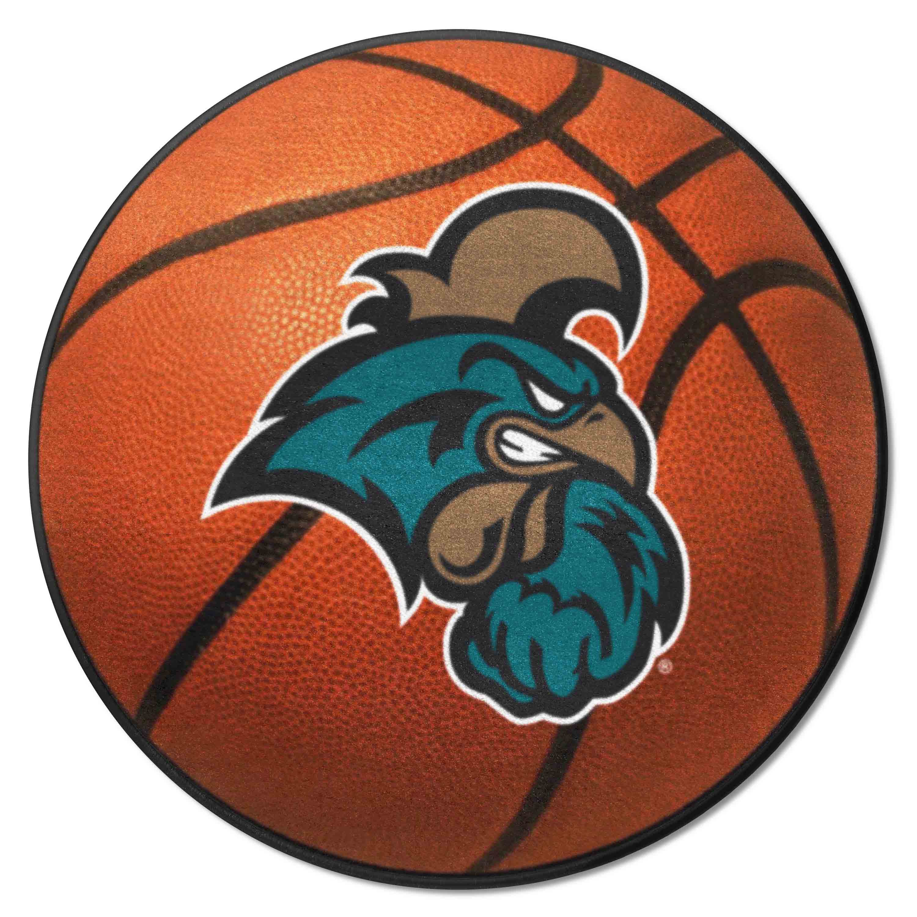 Coastal Carolina Chanticleers Basketball Rug - 27in. Diameter