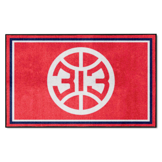 Detroit Pistons 4ft. x 6ft. Plush Area Rug