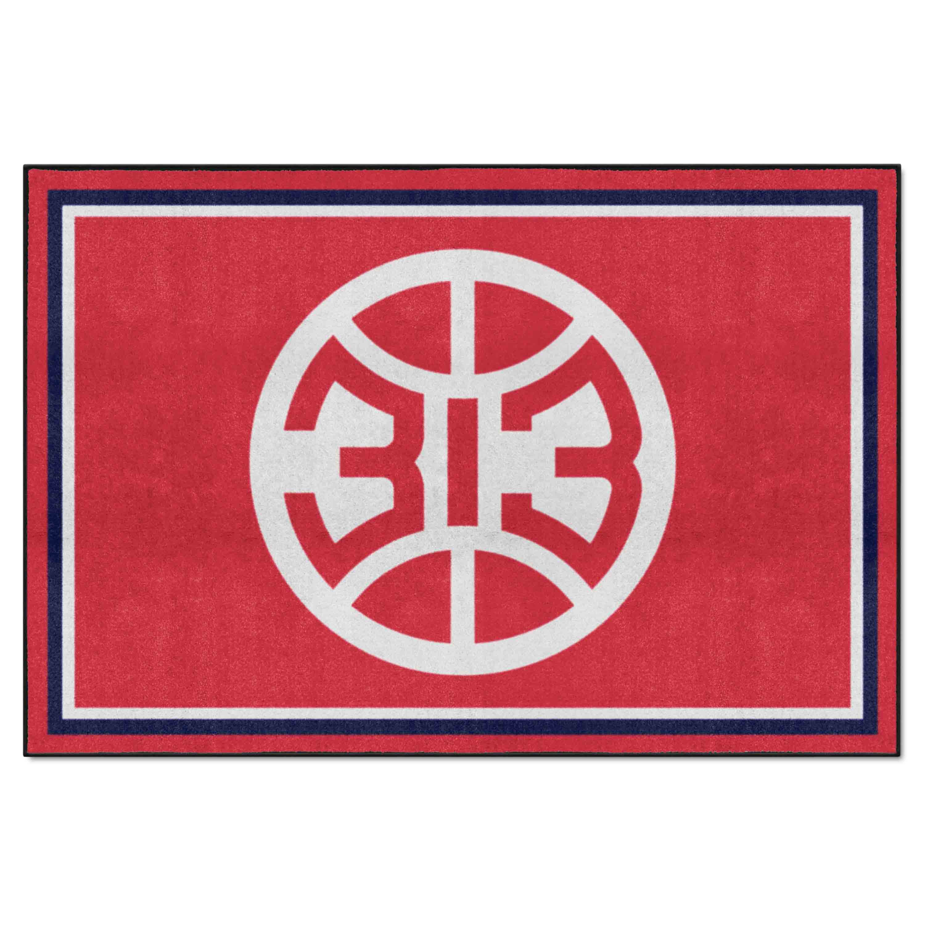 Detroit Pistons 5ft. x 8 ft. Plush Area Rug