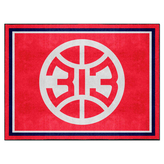 Detroit Pistons 8ft. x 10 ft. Plush Area Rug