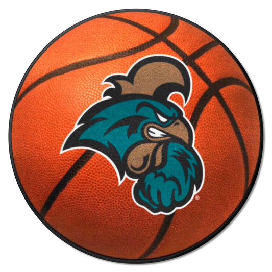 Coastal Carolina Chanticleers Basketball Rug - 27in. Diameter - Coastal Carolina