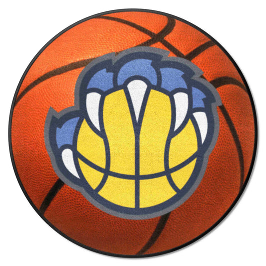 Memphis Grizzlies Basketball Rug - 27in. Diameter