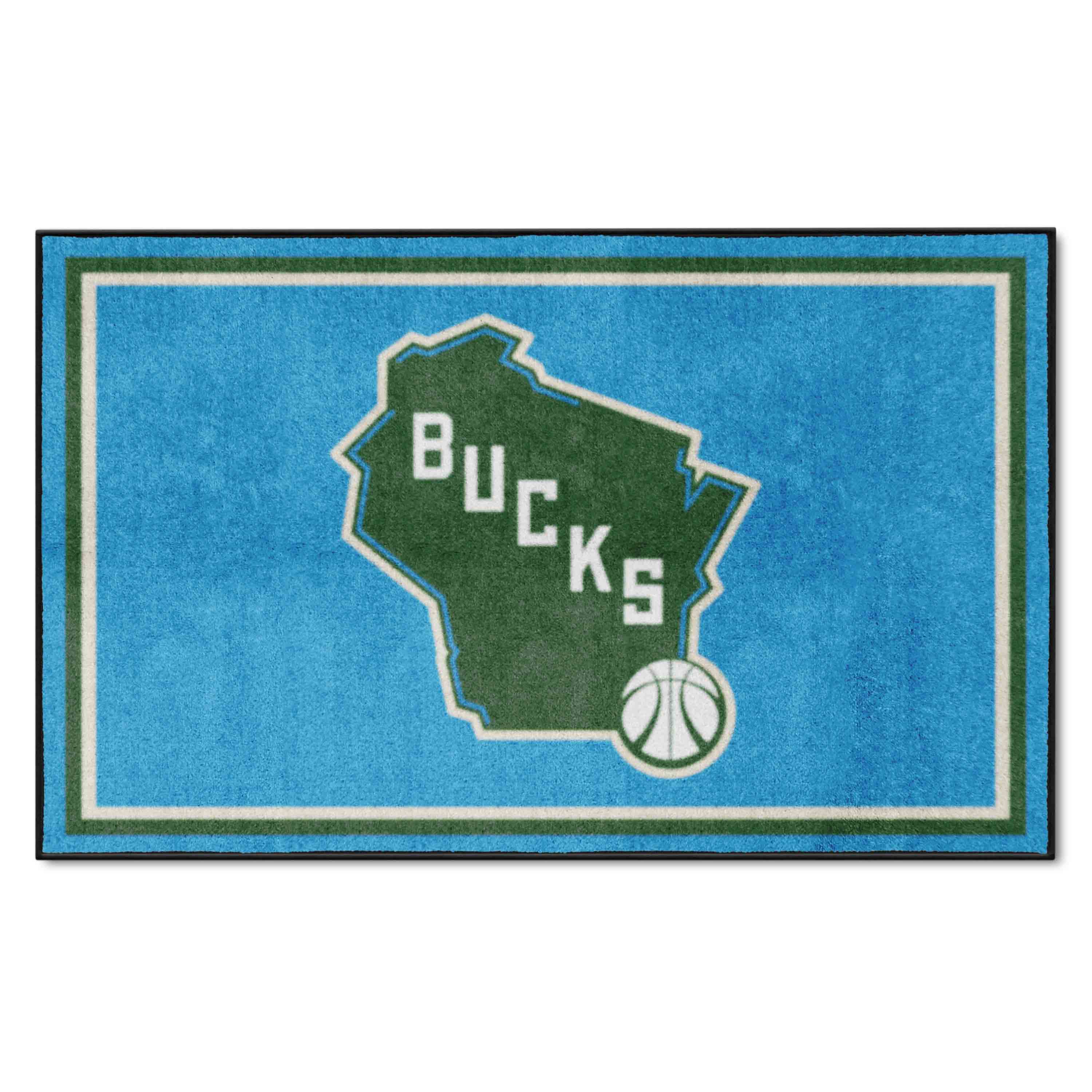 Milwaukee Bucks 4ft. x 6ft. Plush Area Rug