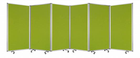 212 X 1 X 71 Green Metal 6 Panel Screen