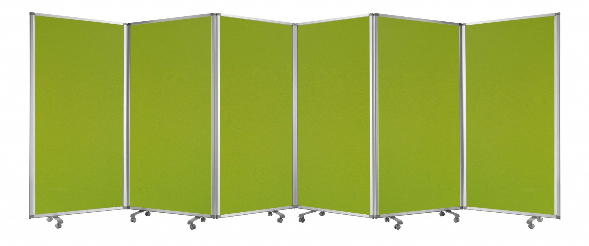 212 X 1 X 71 Green Metal 6 Panel Screen