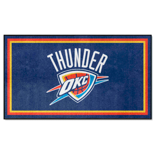 Oklahoma City Thunder 3ft. x 5ft. Plush Area Rug