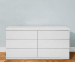 63 X 20 X 30 White Double Dresser - Homeroots