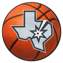 San Antonio Spurs Basketball Rug - 27in. Diameter