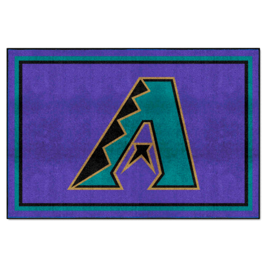 Alfombra de felpa de 1,52 m x 2,44 m de los Arizona Diamondbacks: colección retro