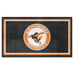 Baltimore Orioles 3ft. x 5ft. Plush Area Rug - Retro Collection - Baltimore Orioles