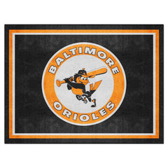 Baltimore Orioles 8ft. x 10 ft. Plush Area Rug - Retro Collection