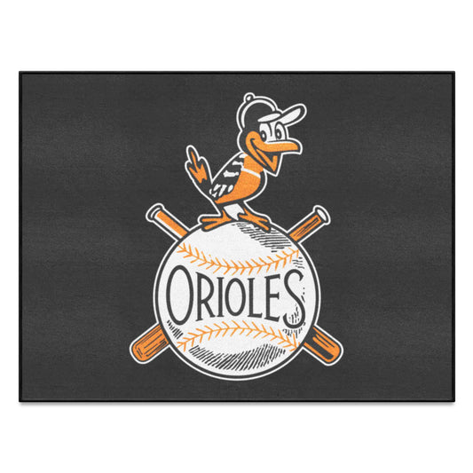 Baltimore Orioles All-Star Rug - 34 in. x 42.5 in. - Retro Collection - Baltimore Orioles