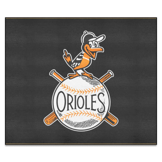 Baltimore Orioles Tailgater Rug - 5ft. x 6ft. - Retro Collection - Baltimore Orioles