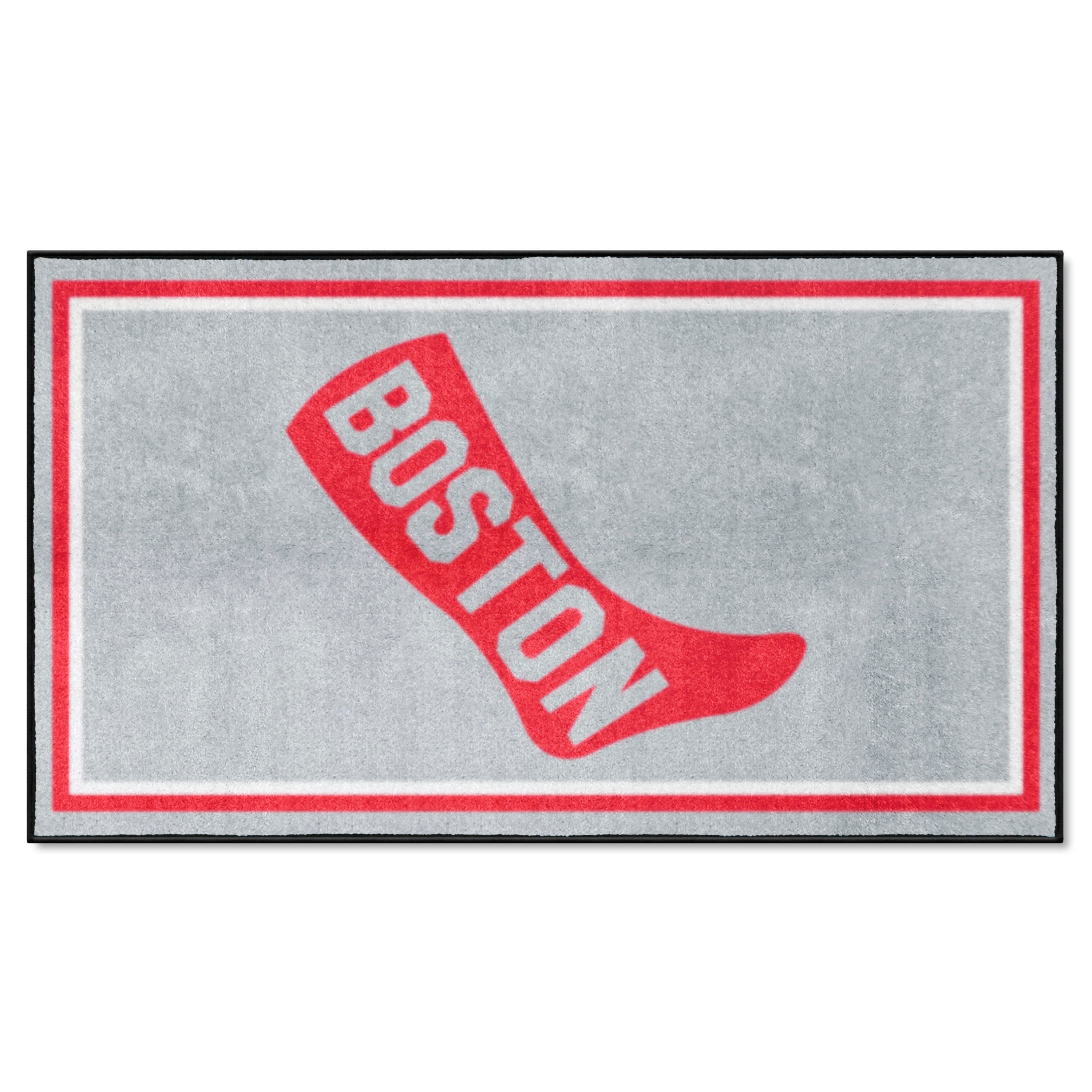 Boston Red Sox 3ft. x 5ft. Plush Area Rug - Retro Collection - Boston Red Sox