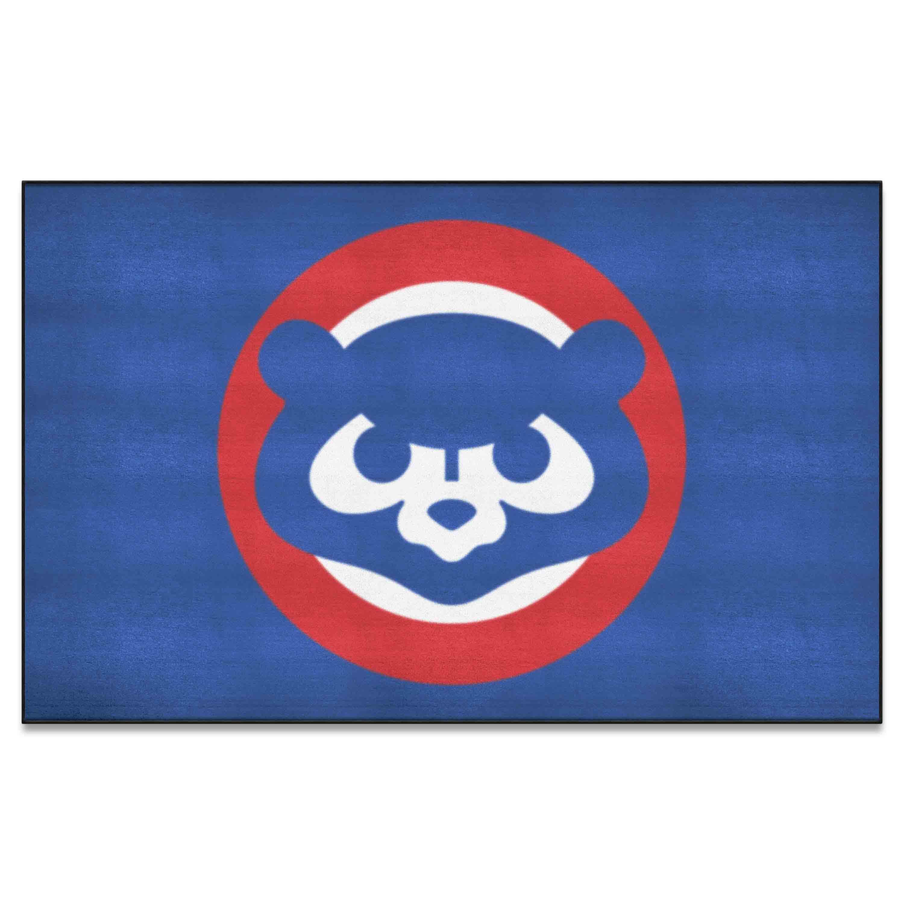 Chicago Cubs Ulti-Mat Rug - 5ft. x 8ft. - Retro Collection - Chicago Cubs