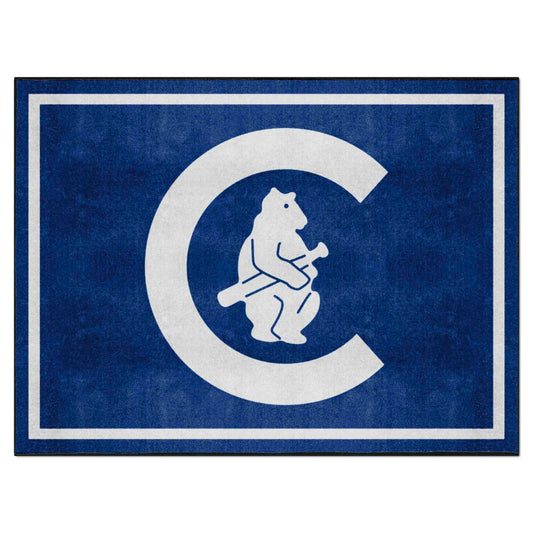 Chicago Cubs 8ft. x 10 ft. Plush Area Rug - Retro Collection - Chicago Cubs