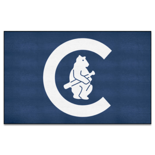 Chicago Cubs Ulti-Mat Rug - 5ft. x 8ft. - Retro Collection - Chicago Cubs