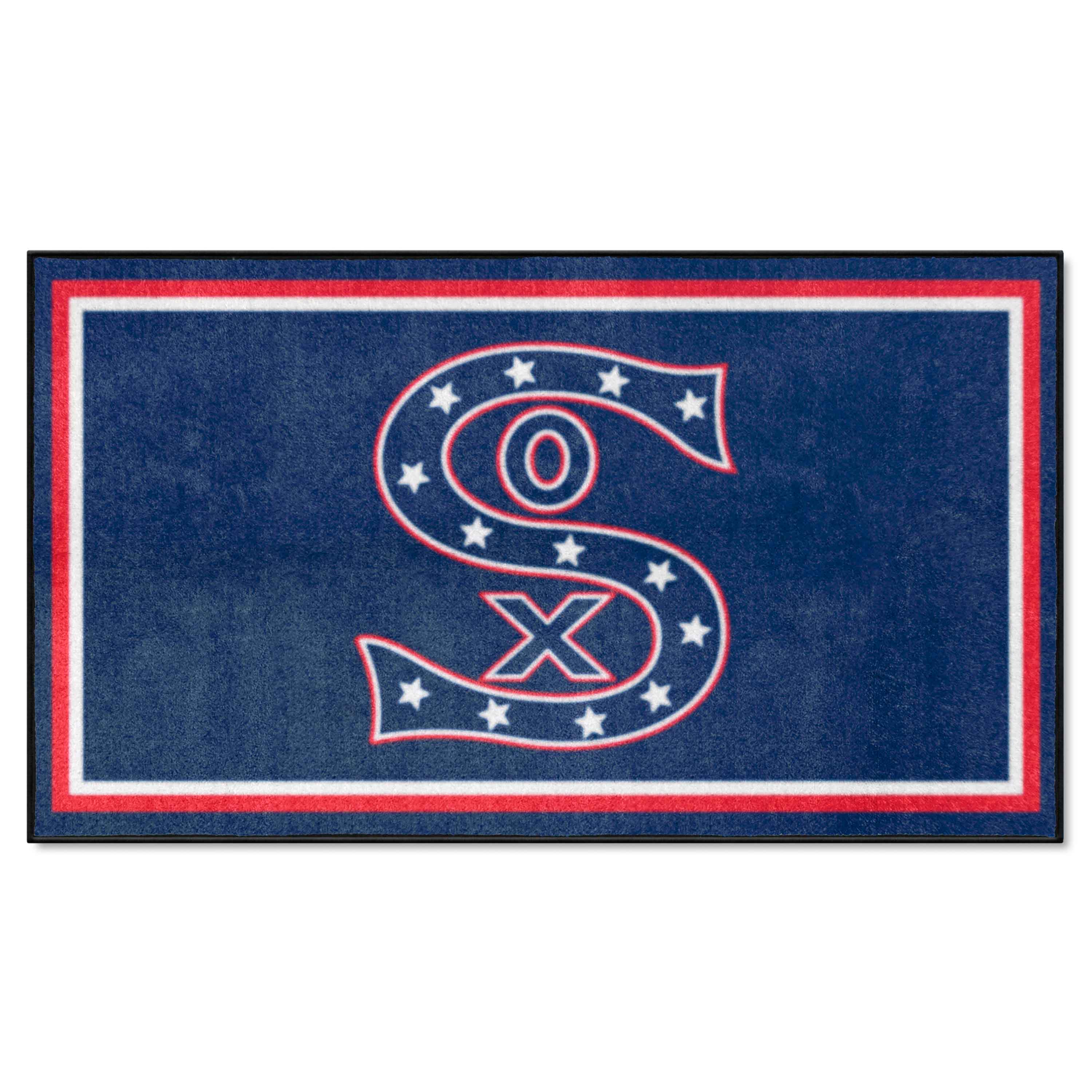 Chicago White Sox 3ft. x 5ft. Plush Area Rug - Retro Collection - Chicago White Sox