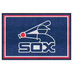 Chicago White Sox 5ft. x 8 ft. Plush Area Rug - Retro Collection - Chicago White Sox