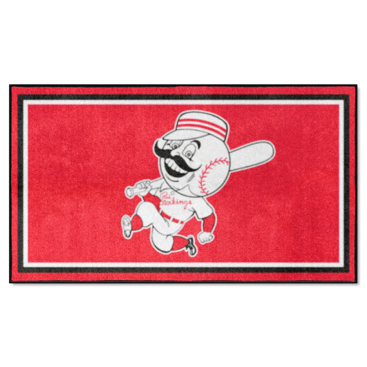 Cincinnati Reds 3ft. x 5ft. Plush Area Rug - Retro Collection