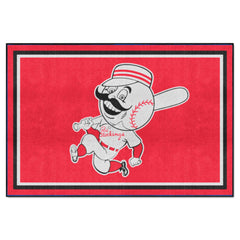 Cincinnati Reds 5ft. x 8 ft. Plush Area Rug - Retro Collection