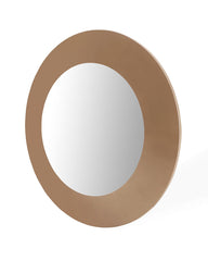 47" Gold Round Framed Accent Mirror - Homeroots