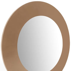 47" Gold Round Framed Accent Mirror - Homeroots