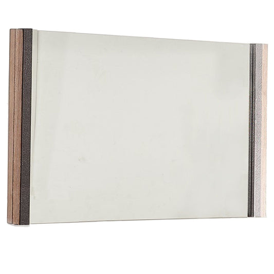 35" Natural Framed Accent Mirror - Homeroots