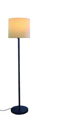 60" Traditional Shaped Floor Lamp With White Drum Shade - Homeroots