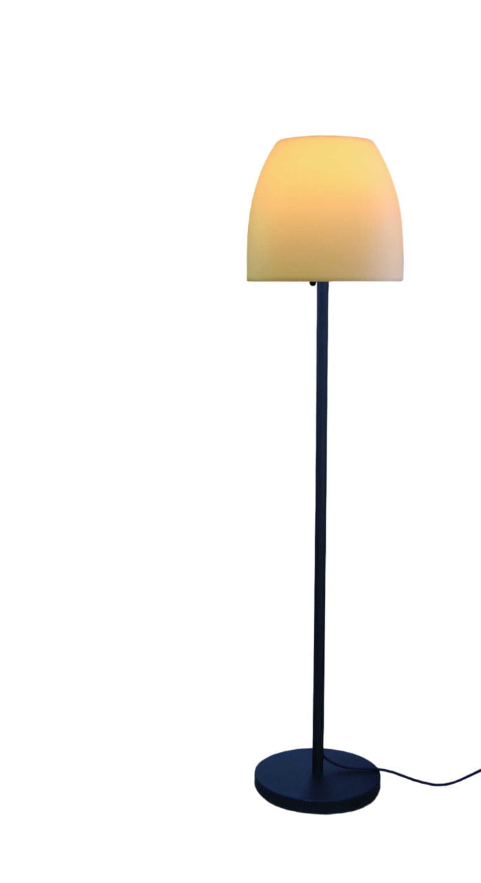 60" Traditional Shaped Floor Lamp With White Bowl Shade - Homeroots