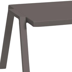 16" Taupe Aluminum End Table