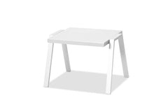 16" White Aluminum End Table