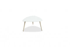 16" White Aluminum End Table