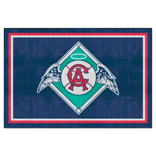 Anaheim Angels 5ft. x 8 ft. Plush Area Rug - Retro Collection