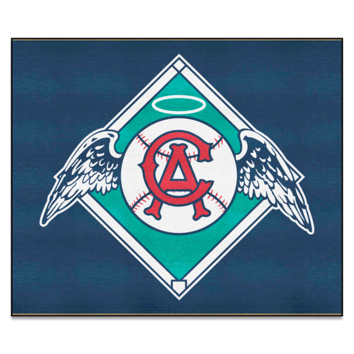 Alfombra de los Anaheim Angels Tailgater, 1,52 m x 1,83 m, colección retro