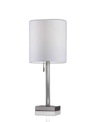 Brushed Steel Metal Table Lamp - Homeroots