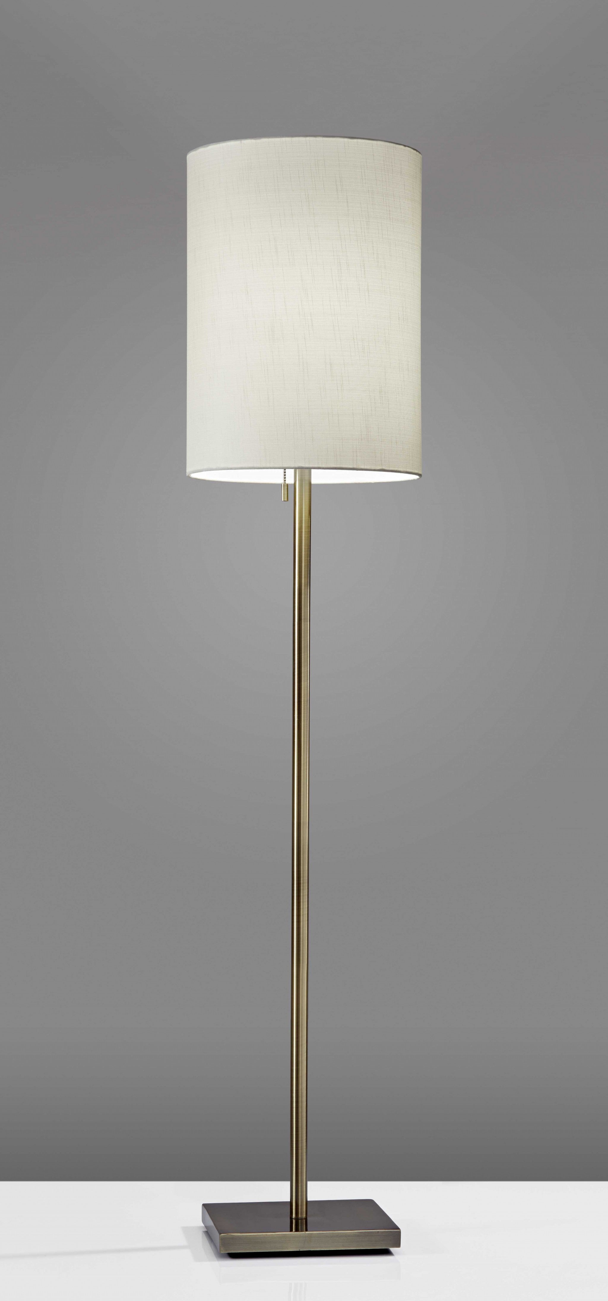 Floor Lamp Classic Silhouette Brass Metal