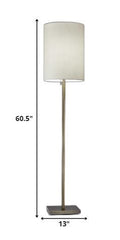 Floor Lamp Classic Silhouette Brass Metal