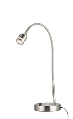 Brushed Steel Metal Led Adjustable Desk Lamp