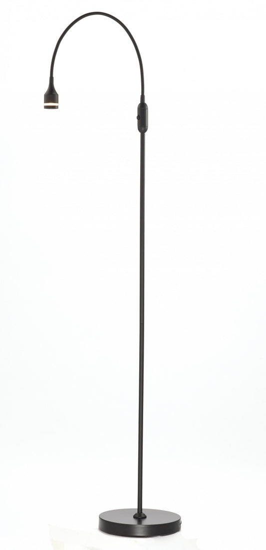 56" Black Arched Floor Lamp - Homeroots