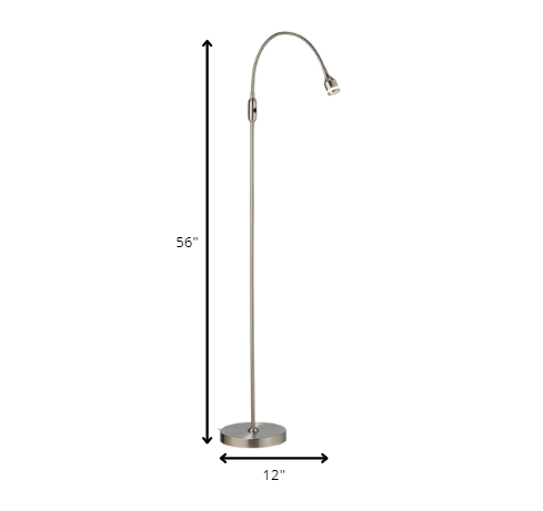 56" Arched Floor Lamp - Homeroots