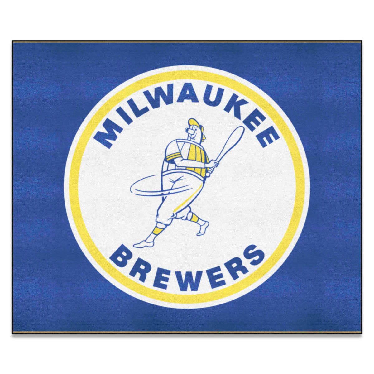 Milwaukee Brewers Tailgater Rug - 5ft. x 6ft. - Retro Collection - Milwaukee Brewers