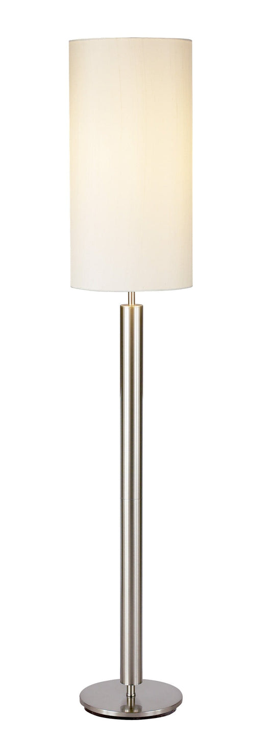 58" Traditional Shaped Floor Lamp With White Drum Shade - Homeroots