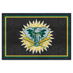 Oakland Athletics 5ft. x 8 ft. Plush Area Rug - Retro Collection