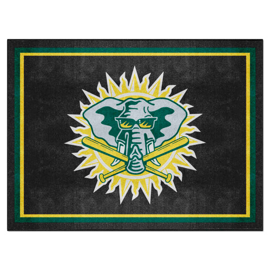 Oakland Athletics 8ft. x 10 ft. Plush Area Rug - Retro Collection