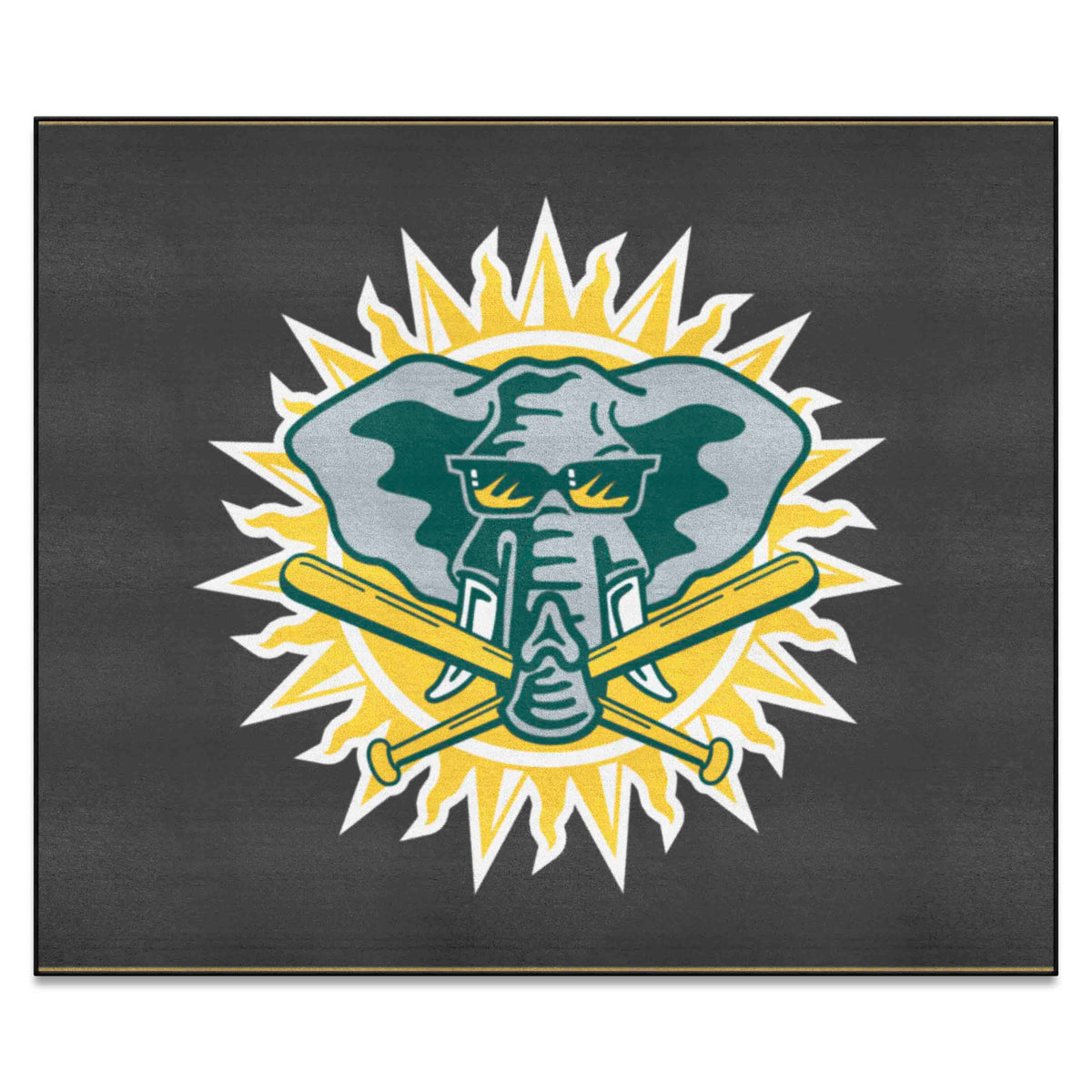 Oakland Athletics Tailgater Rug - 5ft. x 6ft. - Retro Collection - Oakland Athletics