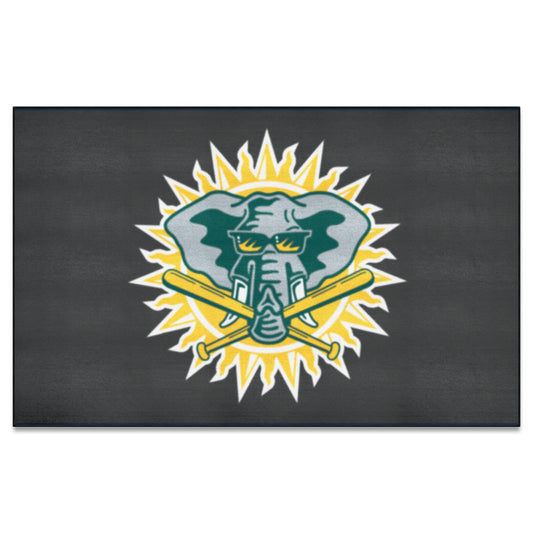 Oakland Athletics Ulti-Mat Rug - 5ft. x 8ft. - Retro Collection