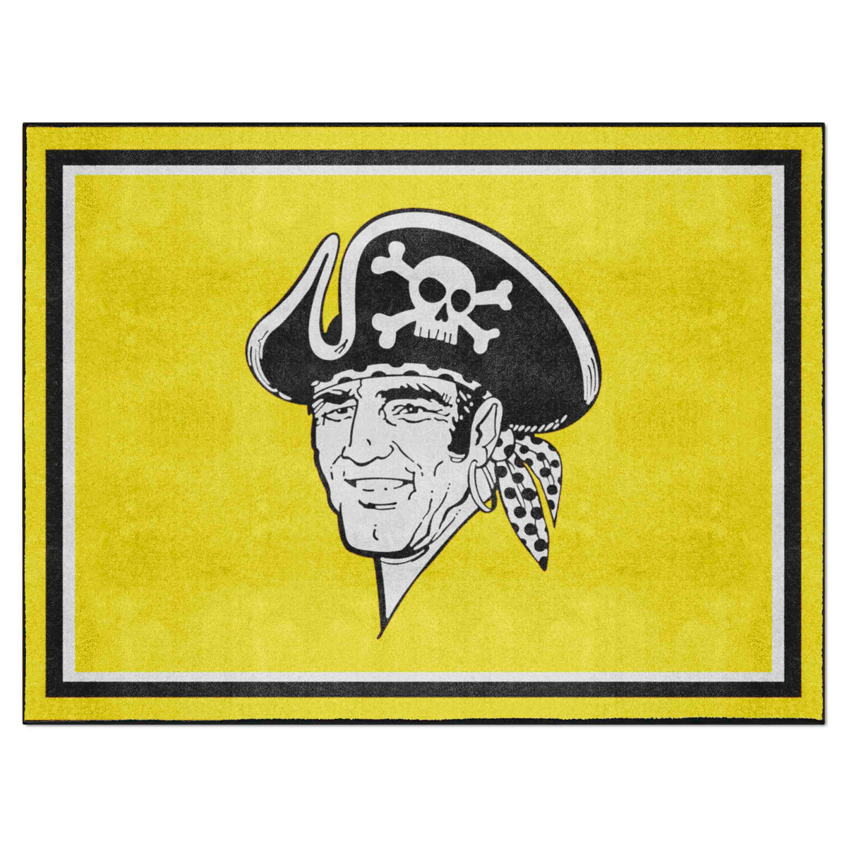 Pittsburgh Pirates 8ft. x 10 ft. Plush Area Rug - Retro Collection