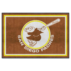 San Diego Padres 5ft. x 8 ft. Plush Area Rug - Retro Collection