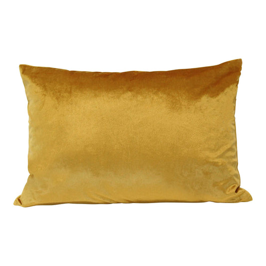 Gold Velvet Rectangular Lumbar Pillow - Homeroots